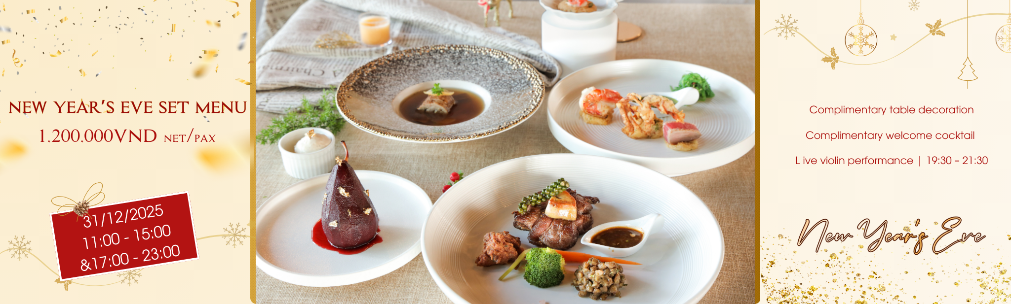 NEW YEAR’S EVE WESTERN SET MENU