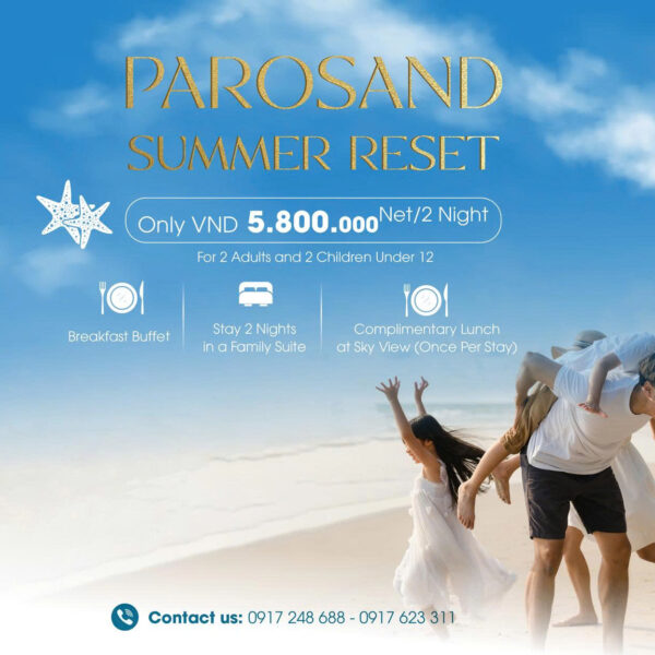 Family Package Da Nang 3 Days 2 Nights | Parosand Summer Reset from 5,800,000 VND